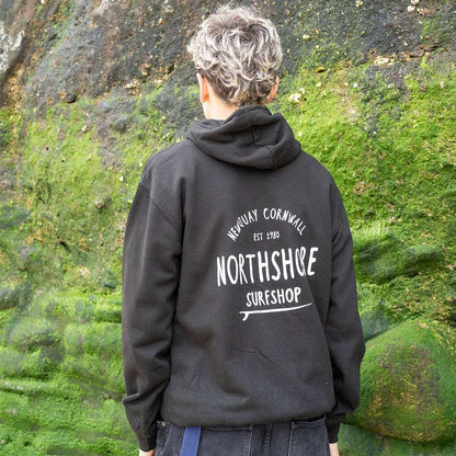 Classic Logo Hoodie | Black | Northshore Surf Shop | Hooded Sweatshirt