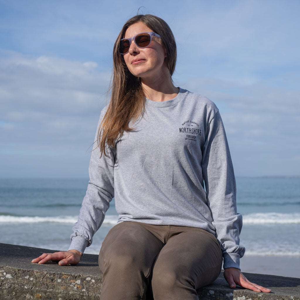 Classic Logo LS T Shirt | Sport Grey | Northshore Surf Shop | Long Sleeve T Shirt