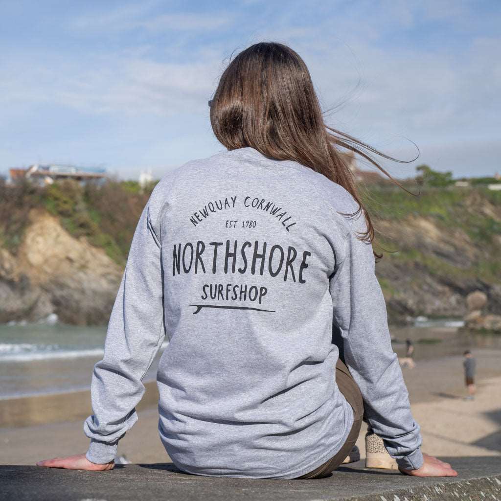 Classic Logo LS T Shirt | Sport Grey | Northshore Surf Shop | Long Sleeve T Shirt