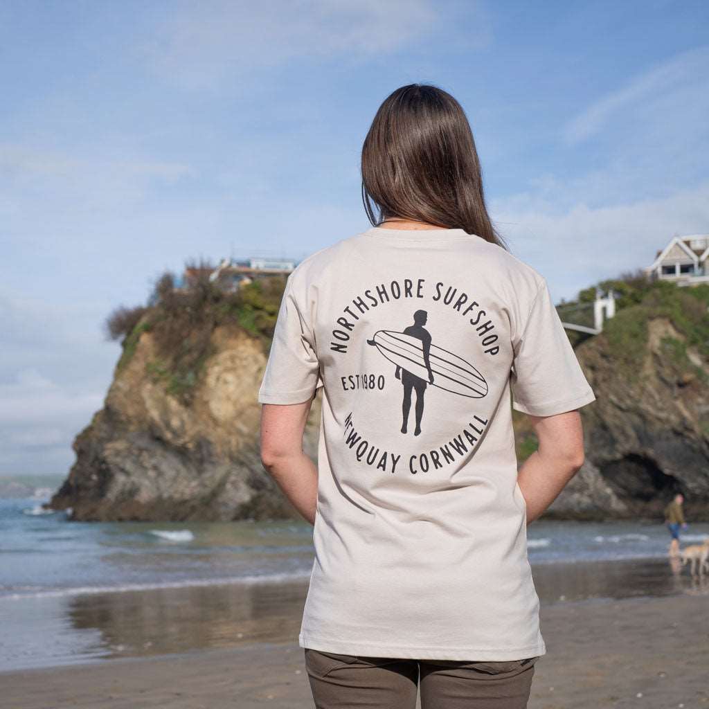 Heritage Organic Tee | Bone | Northshore Surf Shop | T Shirt - Northshore Newquay - Surf/Skate Shop