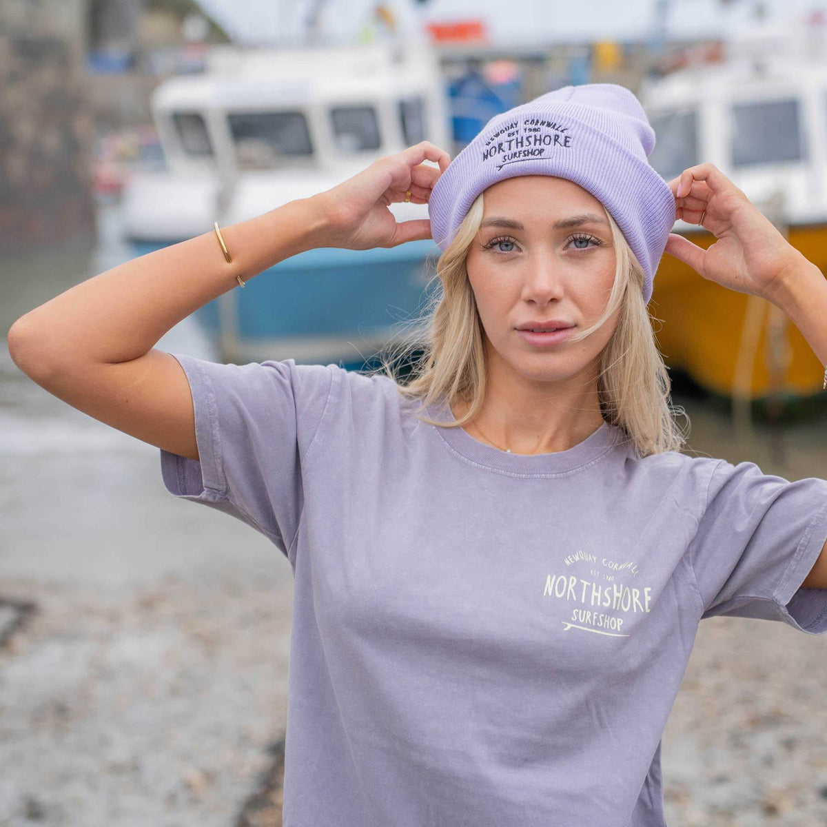 Classic Logo Organic Tee | Orchid Stone | Northshore Surf Shop | T Shirt - Northshore Newquay - Surf/Skate Shop