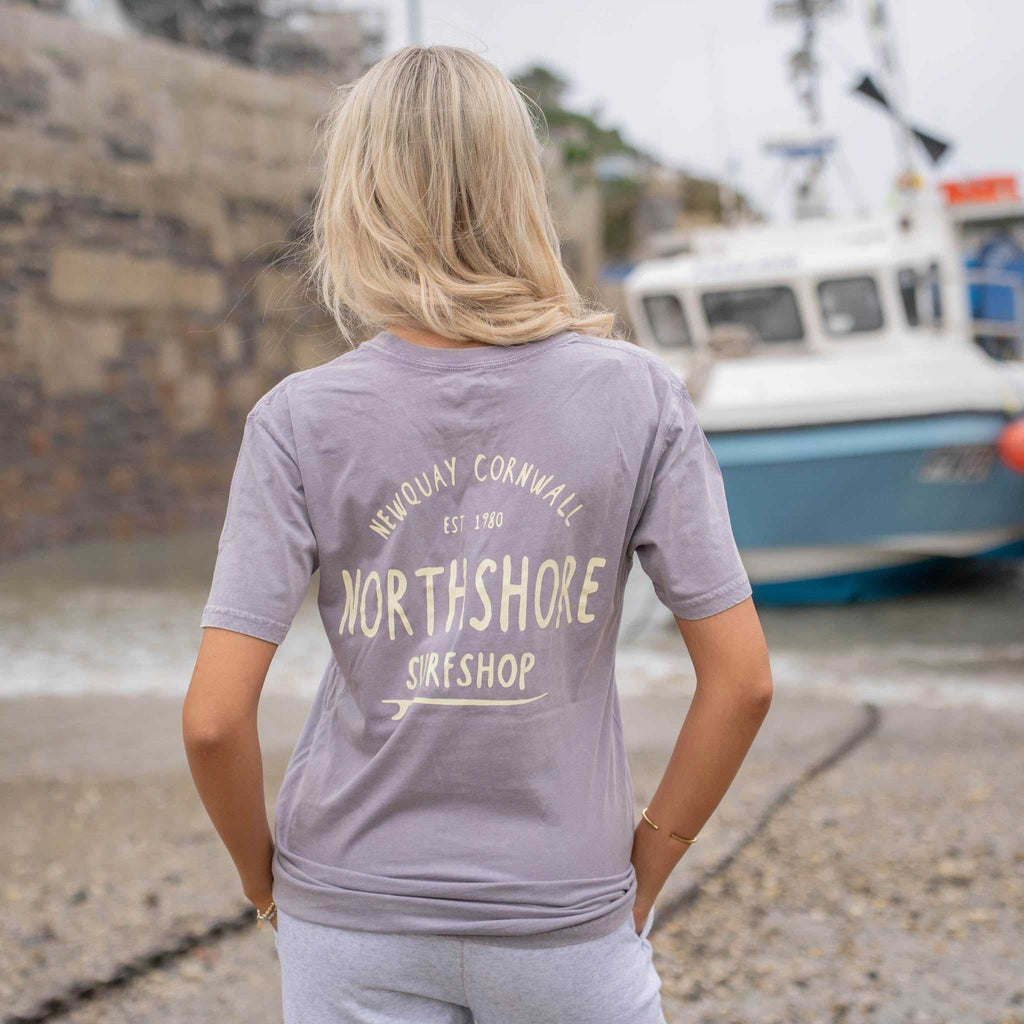 Classic Logo Organic Tee | Orchid Stone | Northshore Surf Shop | T Shirt - Northshore Newquay - Surf/Skate