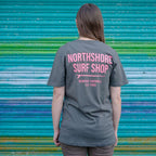 Surf Shop Logo Organic Tee | Charcoal | Northshore Surf Shop | T Shirt