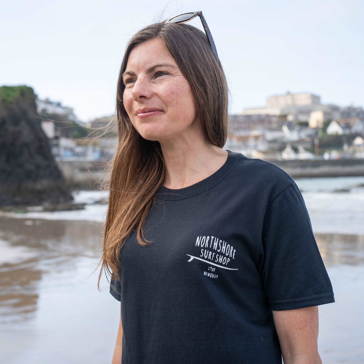 Classic Logo Organic Tee | Navy Stone | Northshore Surf Shop | - Northshore Newquay - Surf/Skate Shop