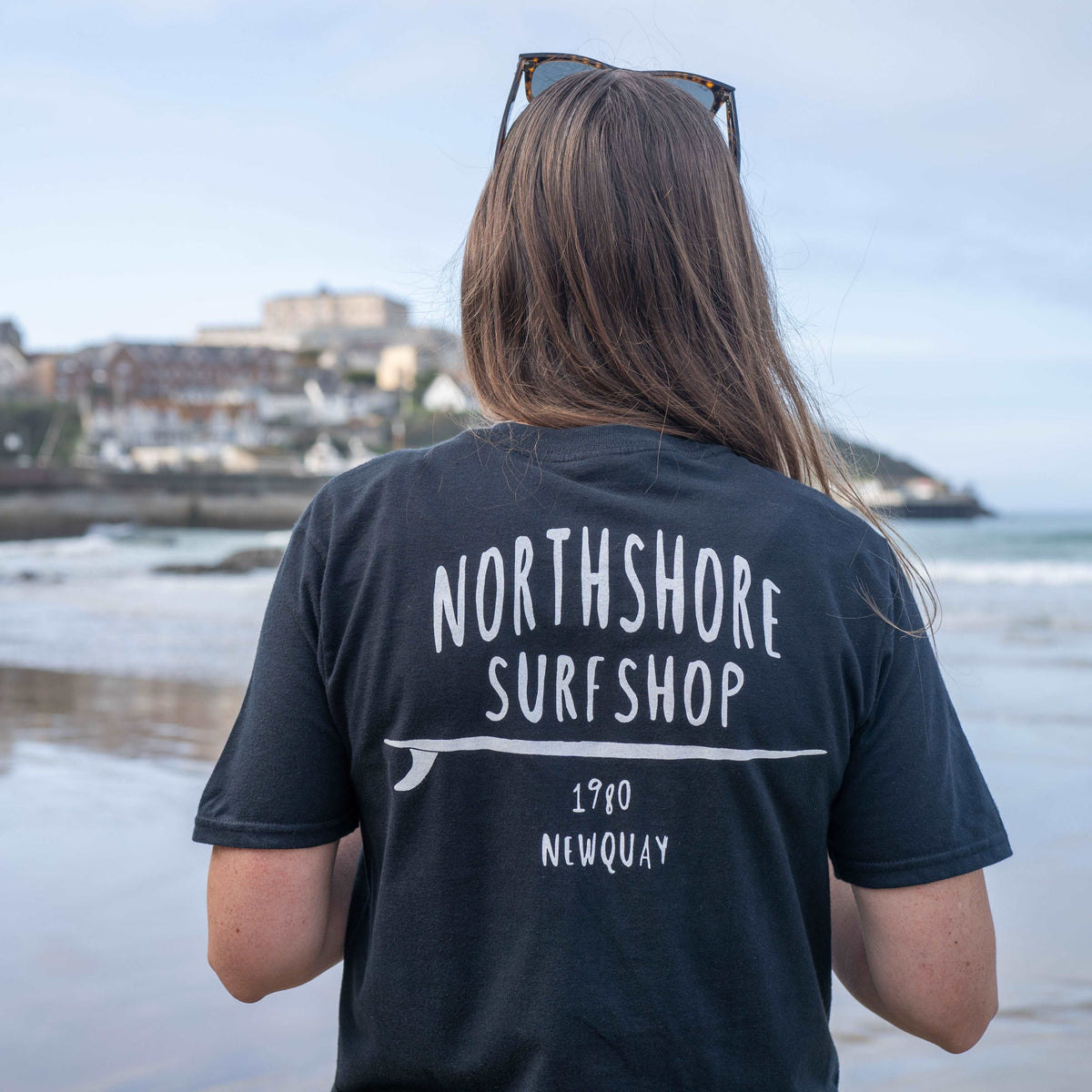 Classic Logo Organic Tee | Navy Stone | Northshore Surf Shop | - Northshore Newquay - Surf/Skate Shop