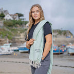 Turkish Beach Blanket Mint White | Northshore Surf Shop | Blanket - Northshore Newquay - Surf/Skate