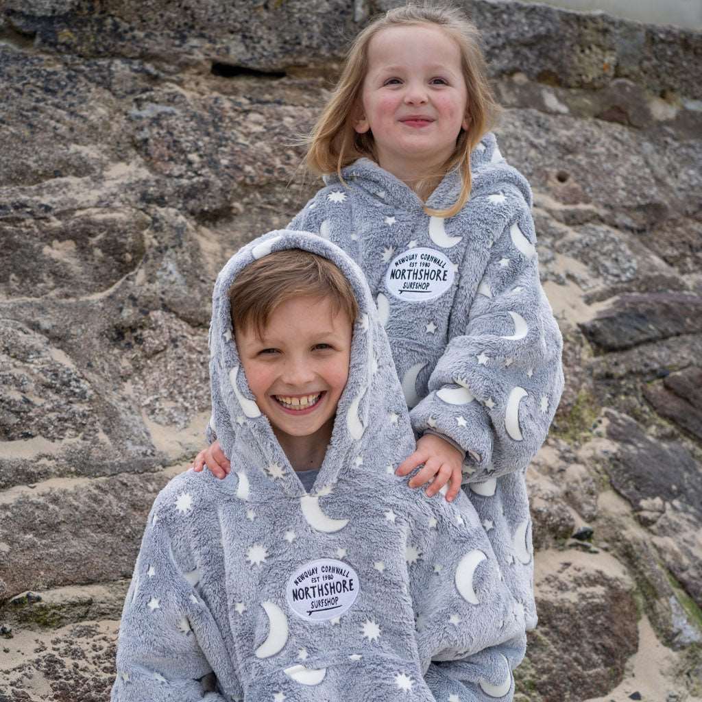 Kids Snuggle Robe | Glow in the Dark | Northshore Surf Shop | Fleece Robe - Northshore Newquay - Surf/Skate Shop