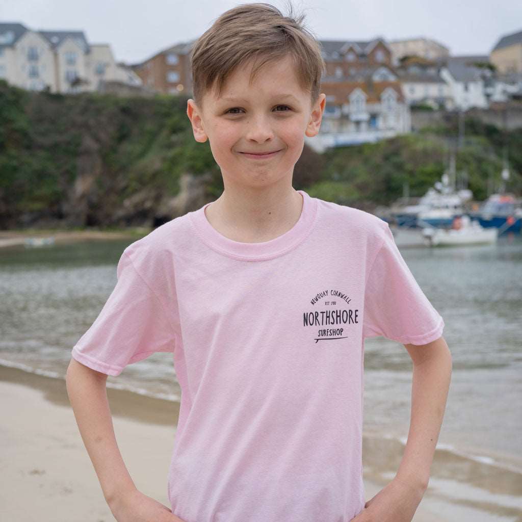 Kids Classic Logo Tee | Light Pink | Northshore Surf Shop | Kids Clothing
