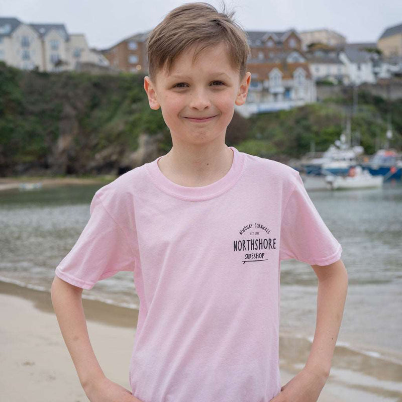 Kids Classic Logo Tee | Light Pink | Northshore Surf Shop | Kids Clothing - Northshore Newquay - Surf/Skate Shop