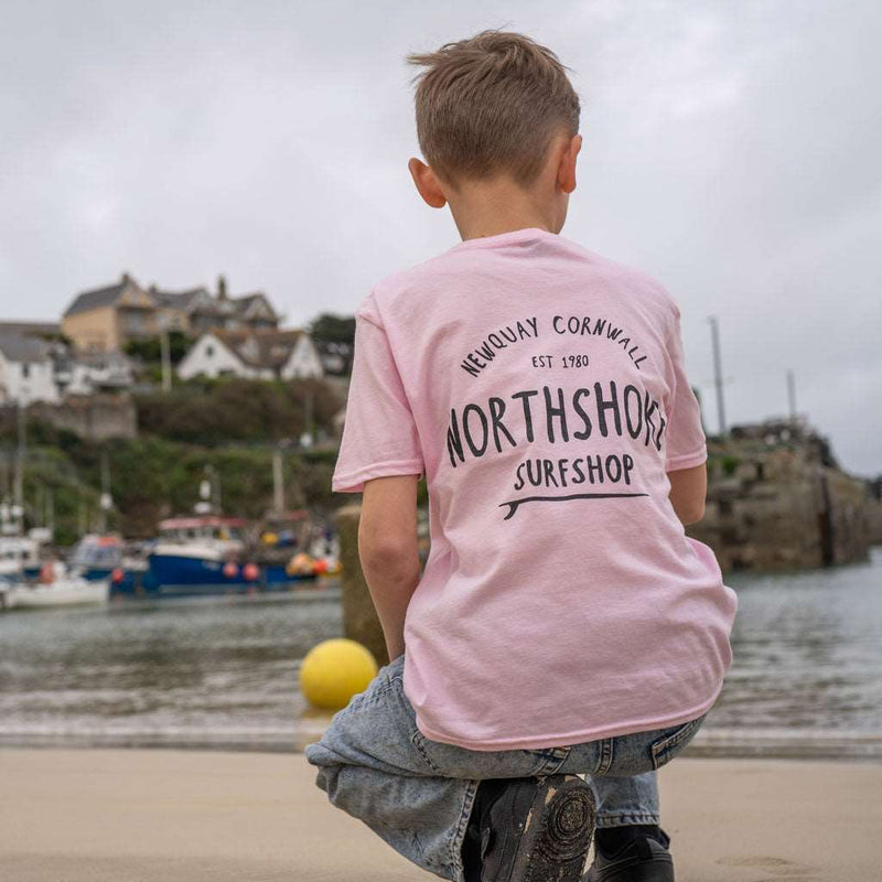 Kids Classic Logo Tee | Light Pink | Northshore Surf Shop | Kids Clothing - Northshore Newquay - Surf/Skate Shop