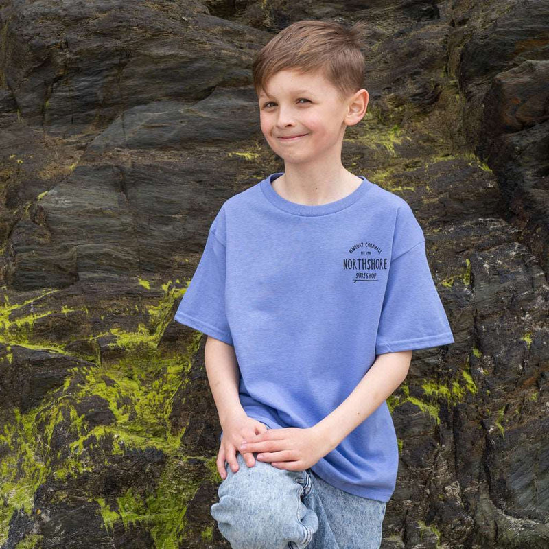 Kids Classic Logo Tee | Violet | Northshore Surf Shop | Kids Clothing - Northshore Newquay - Surf/Skate Shop