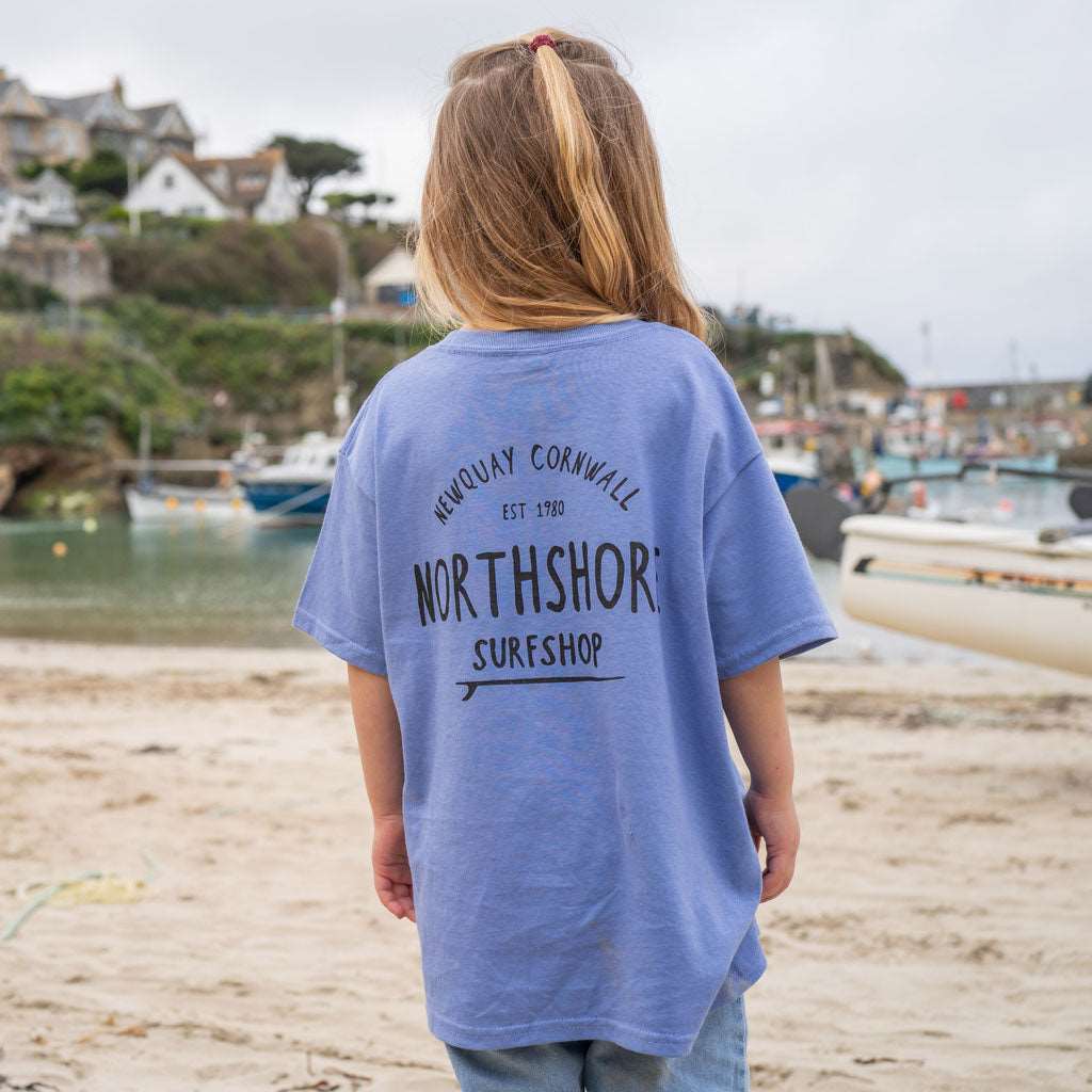 Kids Classic Logo Tee | Violet | Northshore Surf Shop | Kids Clothing - Northshore Newquay - Surf/Skate Shop