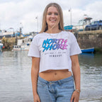 Girls 80’s Fade Crop T Shirt | White | Northshore Surf Shop | T Shirt