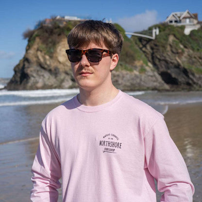 Classic Logo LS T Shirt | Light Pink | Northshore Surf Shop | Long Sleeve T Shirt