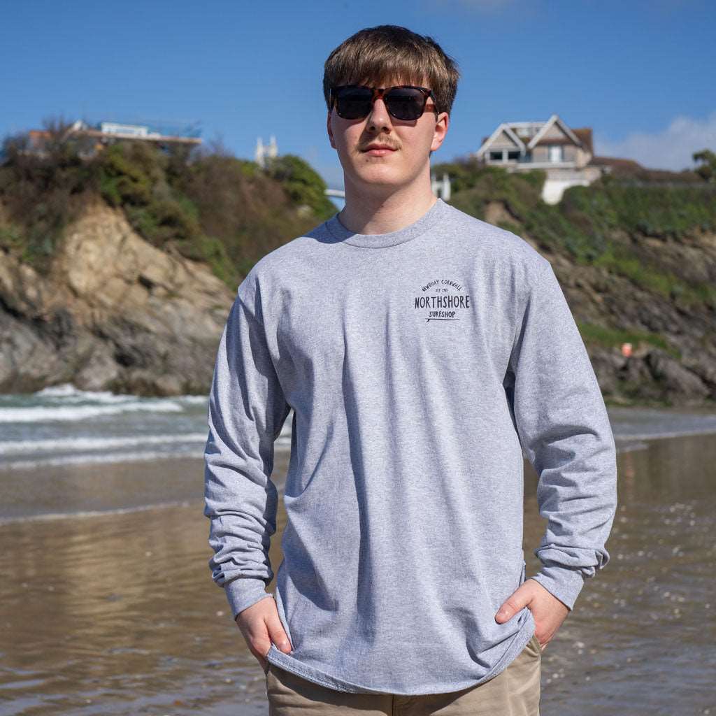 Classic Logo LS T Shirt | Sport Grey | Northshore Surf Shop | Long Sleeve T Shirt
