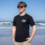 80’s Fade Black T Shirt- Black | Northshore Surf Shop | T Shirt