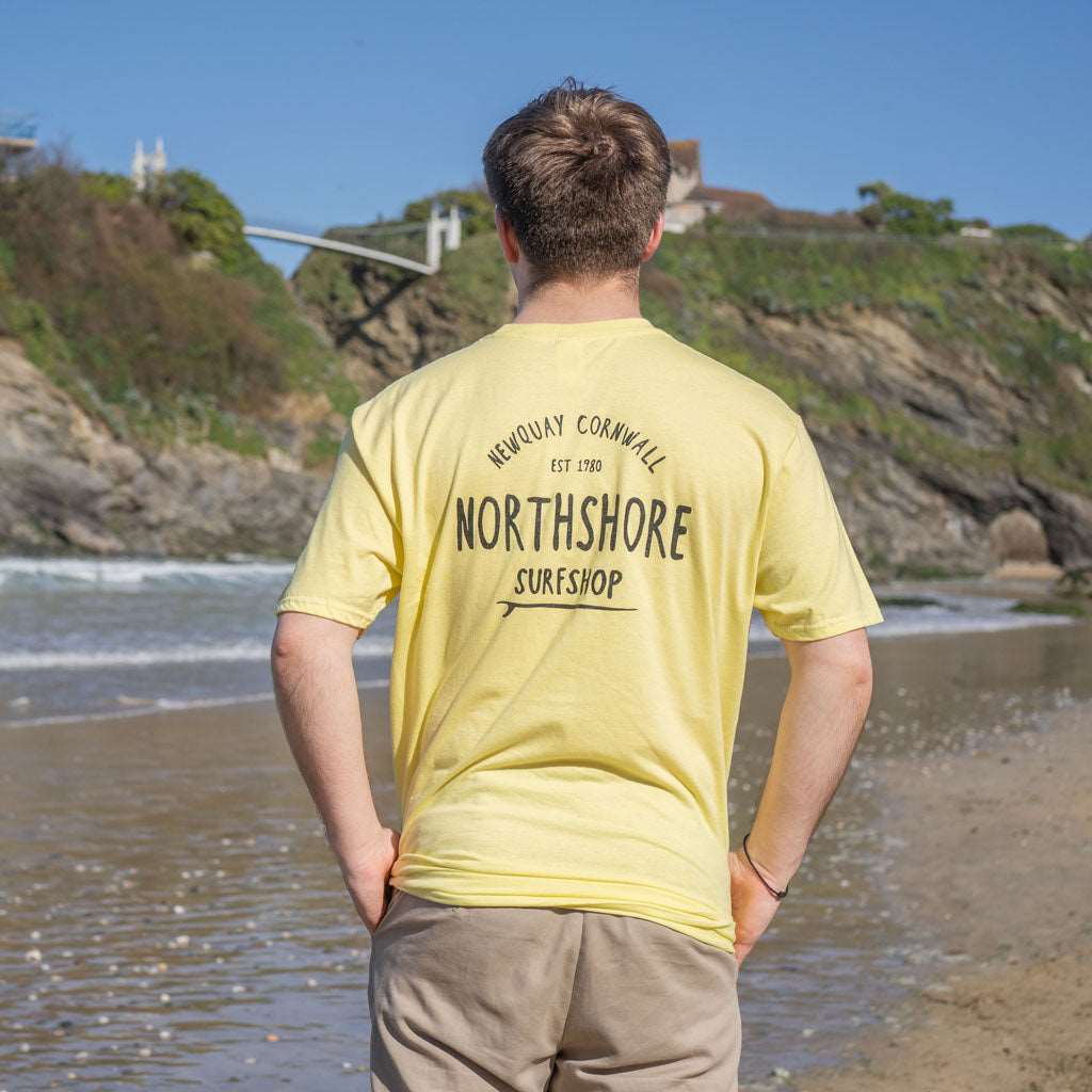 Classic Logo T Shirt | Lemon | Northshore Surf Shop | T Shirt - Northshore Newquay - Surf/Skate Shop