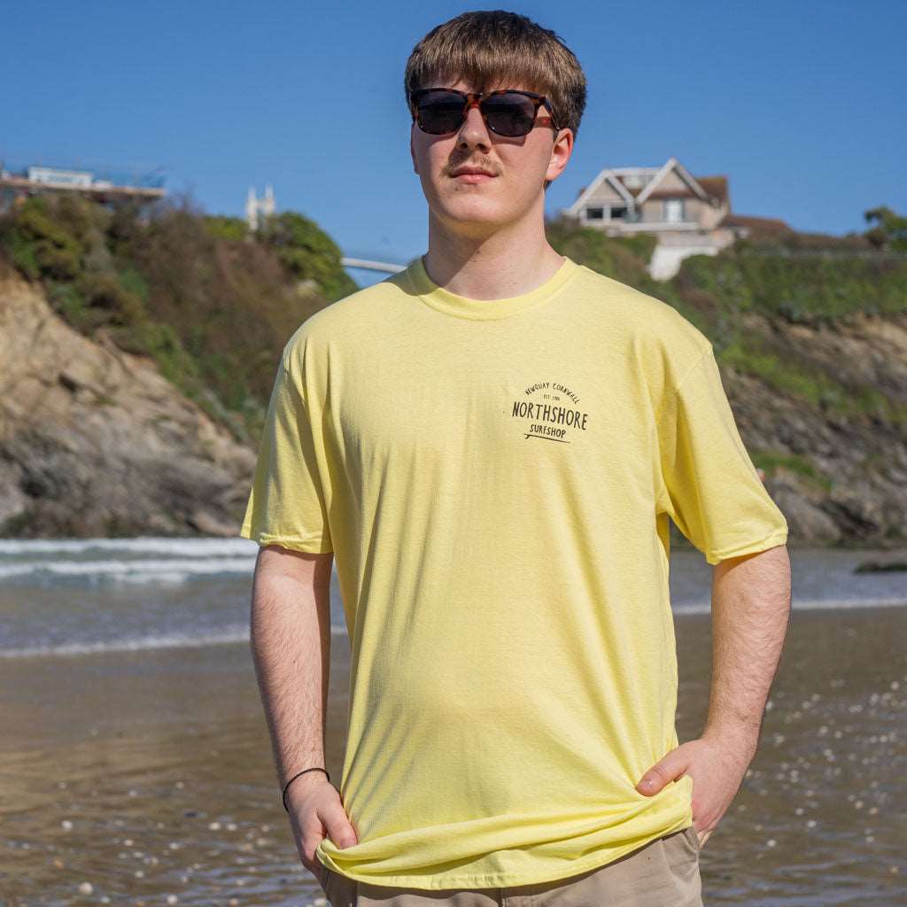 Classic Logo T Shirt | Lemon | Northshore Surf Shop | T Shirt - Northshore Newquay - Surf/Skate Shop