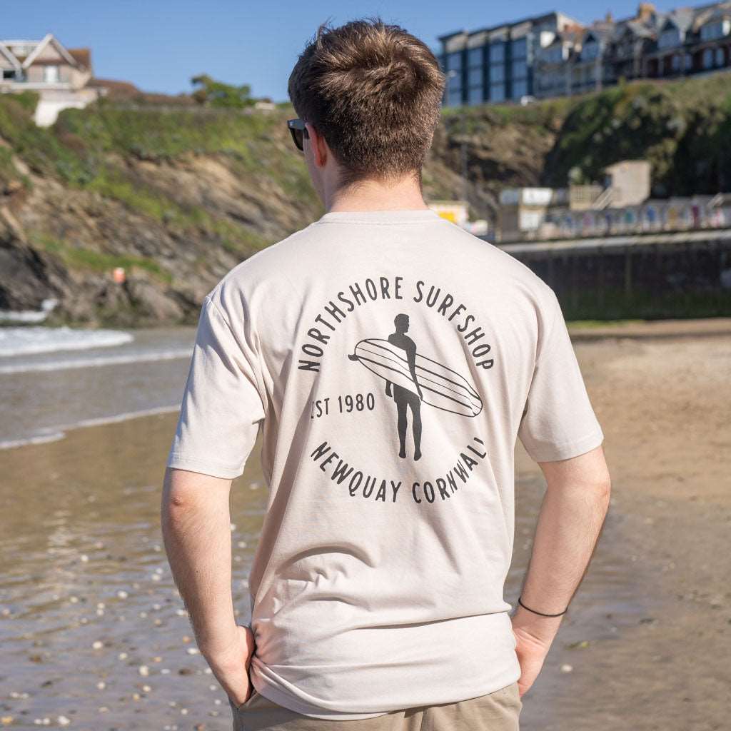 Heritage Organic Tee | Bone | Northshore Surf Shop | T Shirt - Northshore Newquay - Surf/Skate Shop