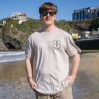 Heritage Organic Tee | Bone | Northshore Surf Shop | T Shirt - Northshore Newquay - Surf/Skate Shop