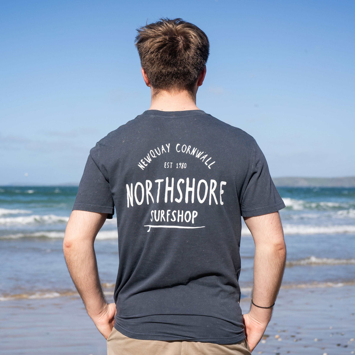 Classic Logo Organic Tee | Navy Stone | Northshore Surf Shop | - Northshore Newquay - Surf/Skate Shop