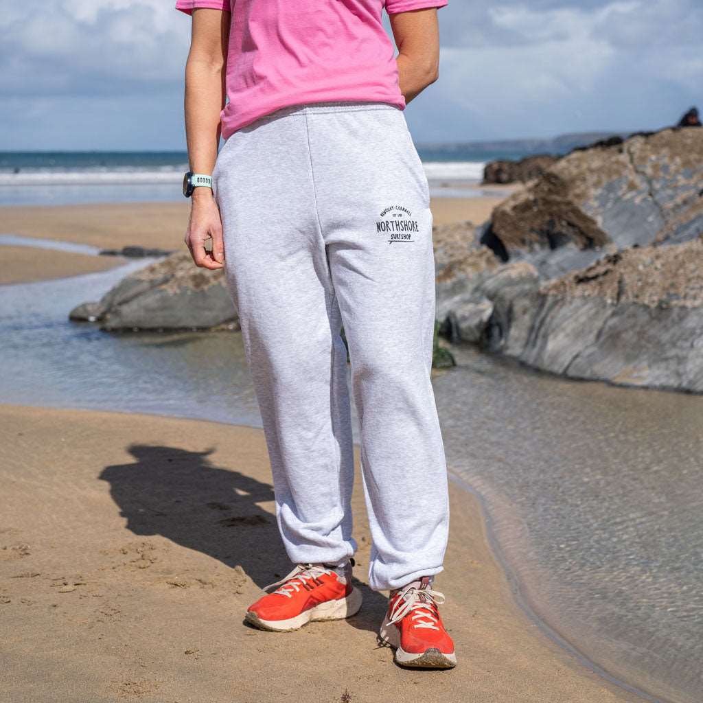 Classic Jogging Pants - Heather Grey | Northshore Surf Shop | Jogging Bottoms - Northshore Newquay - Surf/Skate