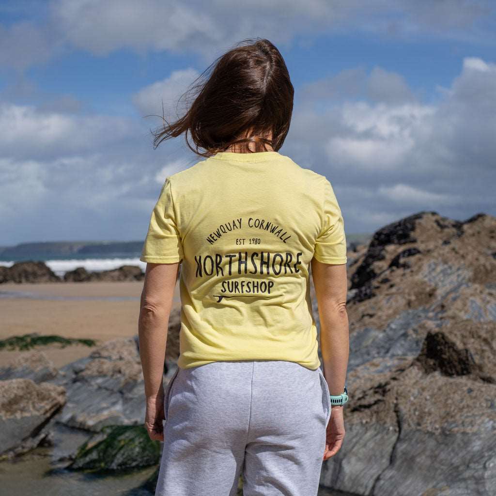 Classic Logo T Shirt | Lemon | Northshore Surf Shop | T Shirt - Northshore Newquay - Surf/Skate Shop