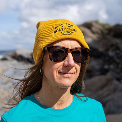 Classic Logo Embroidered Beanie Mustard | Northshore Surf Shop | Beanie