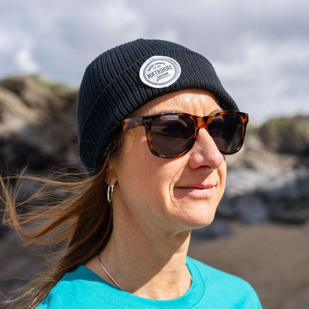 Organic Fisherman’s Beanie Black | Northshore Surf Shop | Beanie - Northshore Newquay - Surf/Skate Shop