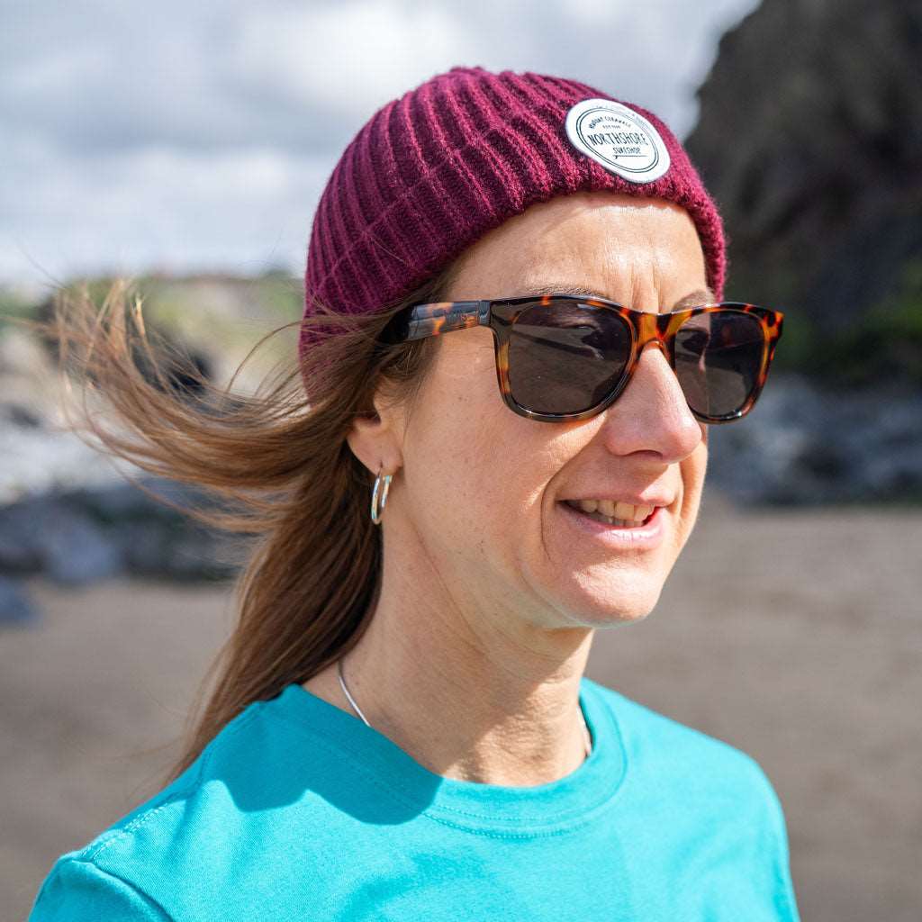 Classic Logo Fisherman Beanie Maroon | Northshore Surf Shop | Beanie - Northshore Newquay - Surf/Skate Shop