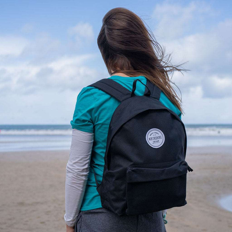 Northshore Classic Logo Backpack Black | Northshore Surf Shop | Backpacks - Northshore Newquay - Surf/Skate Shop