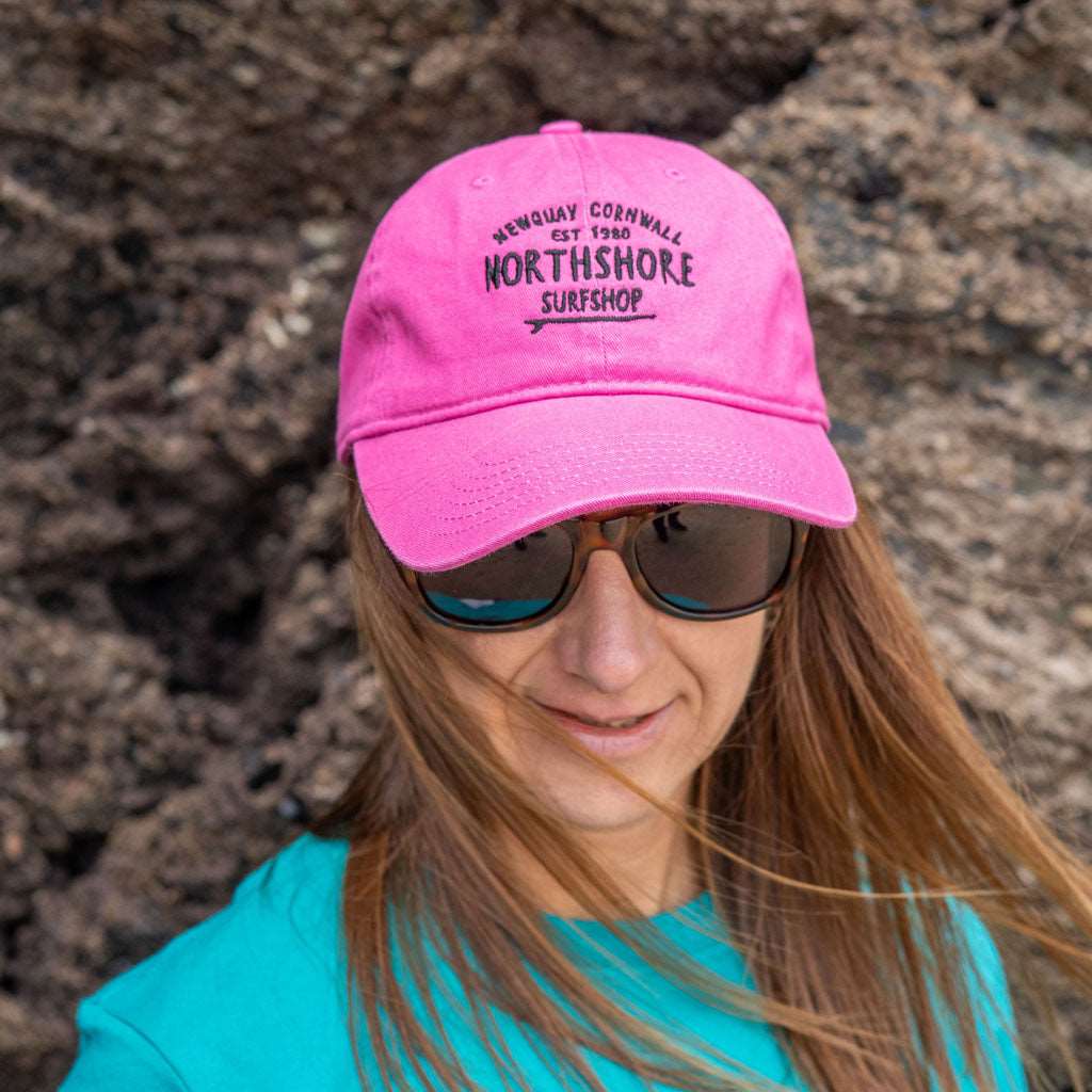 Cotton Twill Baseball Cap | Cerise | Northshore Surf Shop | Cap - Northshore Newquay - Surf/Skate Shop