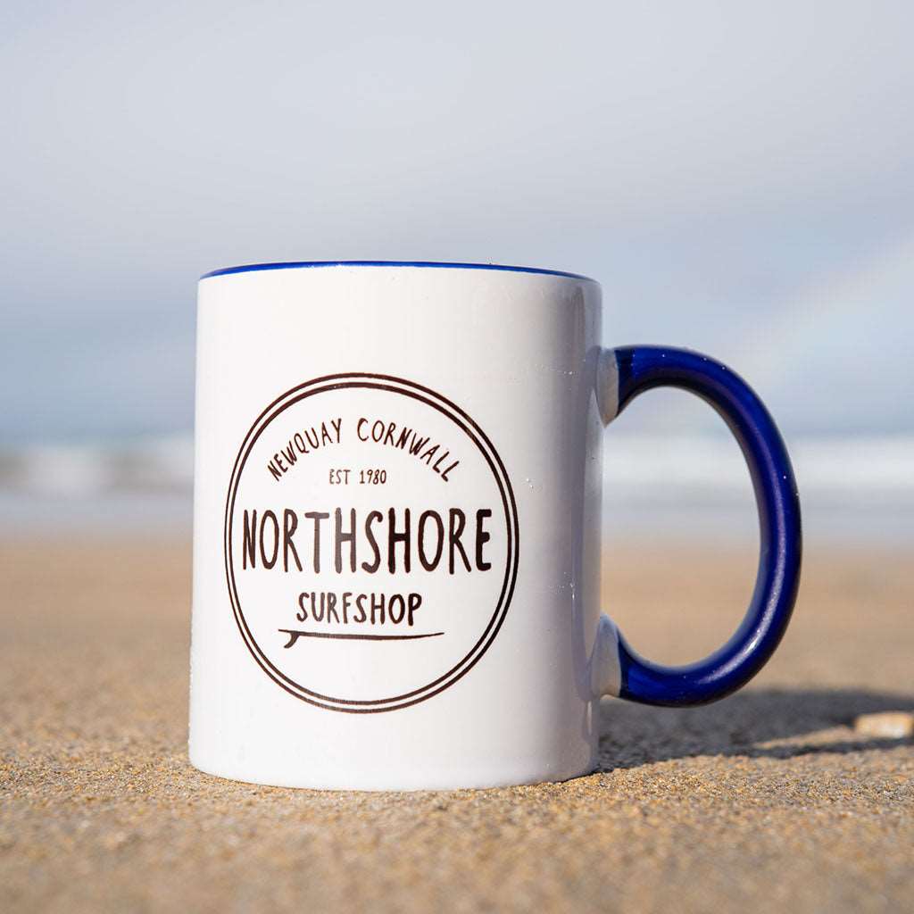 Classic Logo Gloss Mug Blue | Northshore Surf Shop | Coffee Cup