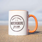 Classic Logo Gloss Mug Orange | Northshore Surf Shop | Coffee Cup