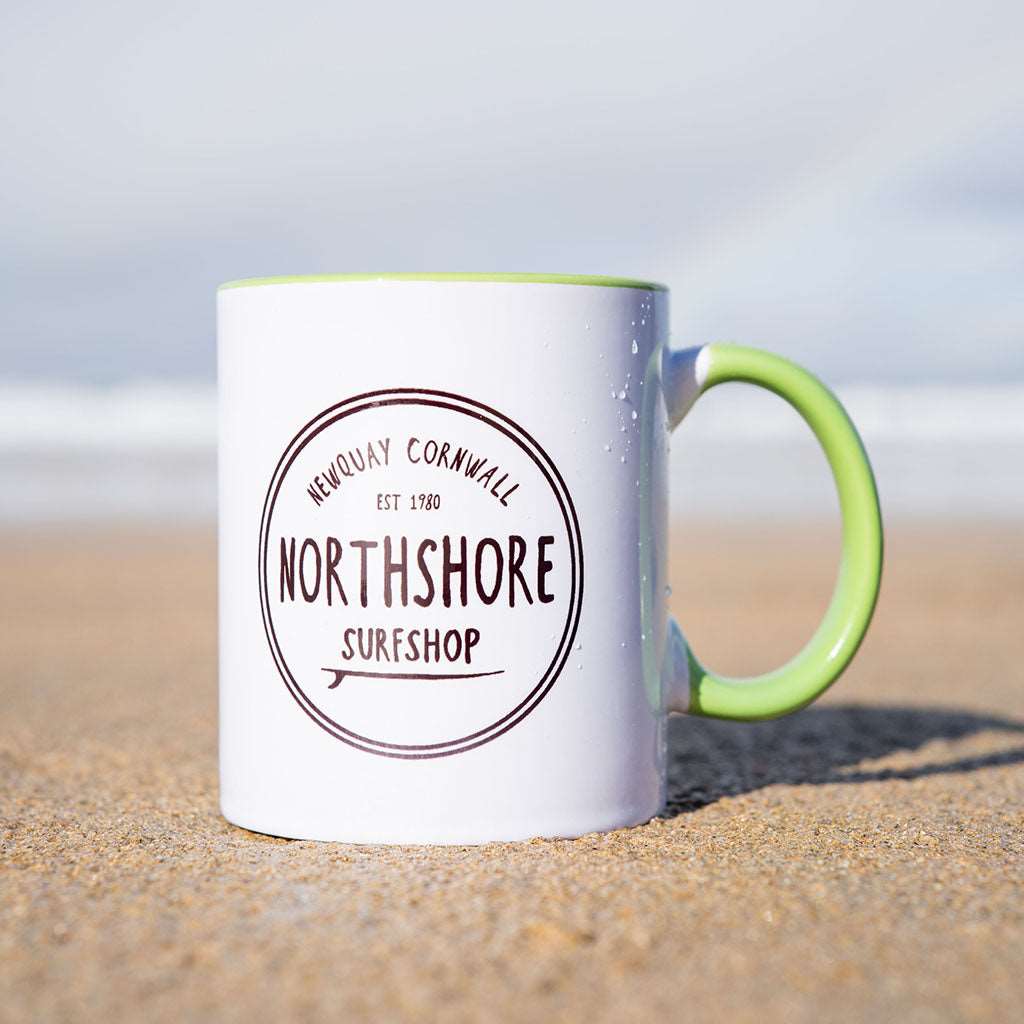 Classic Logo Gloss Mug Green | Northshore Surf Shop | Coffee Cup