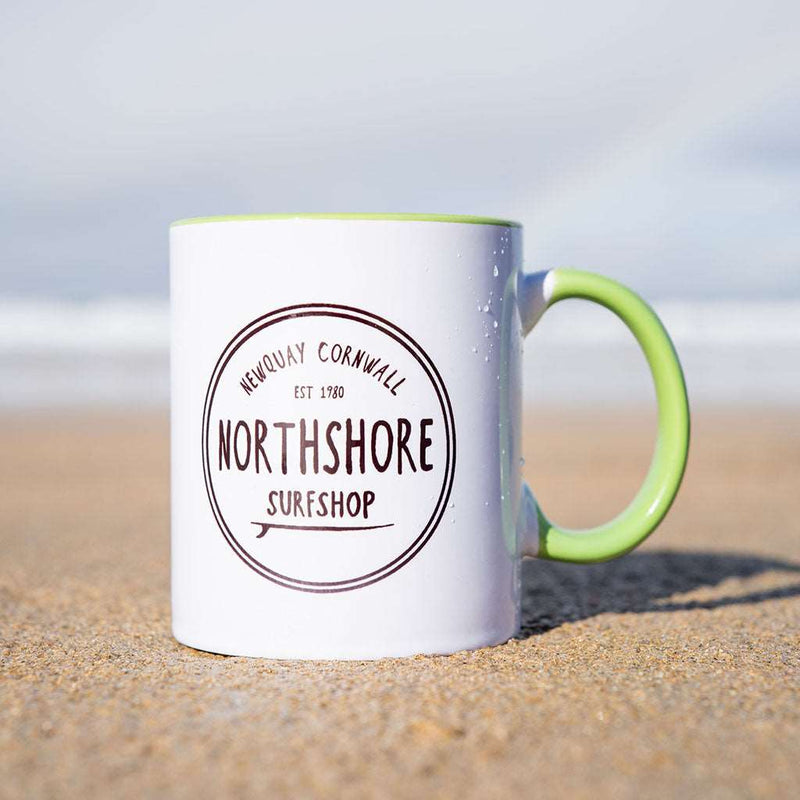 Classic Logo Gloss Mug Green | Northshore Surf Shop | Coffee Cup - Northshore Newquay - Surf/Skate Shop