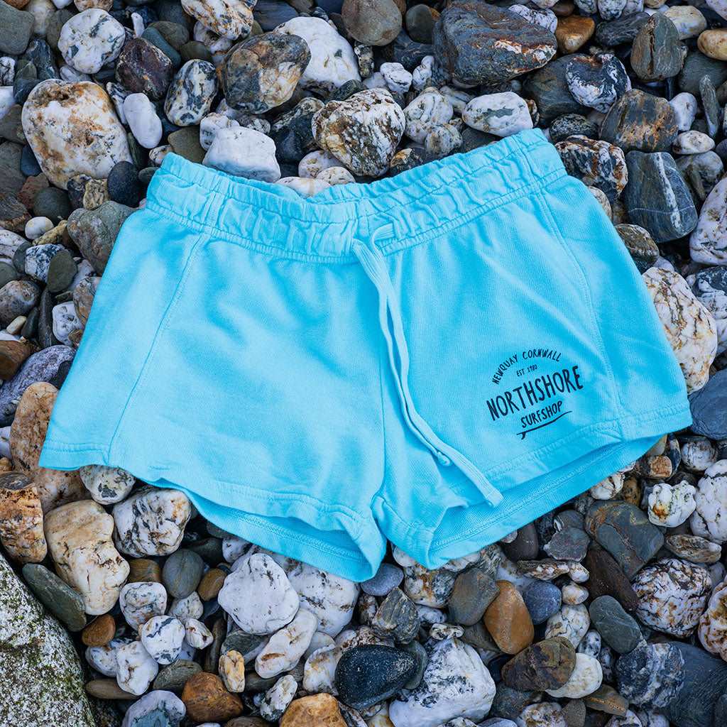 Girls Comfort Colour Shorts | Lagoon Blue | Northshore Surf Shop | Shorts - Northshore Newquay - Surf/Skate Shop