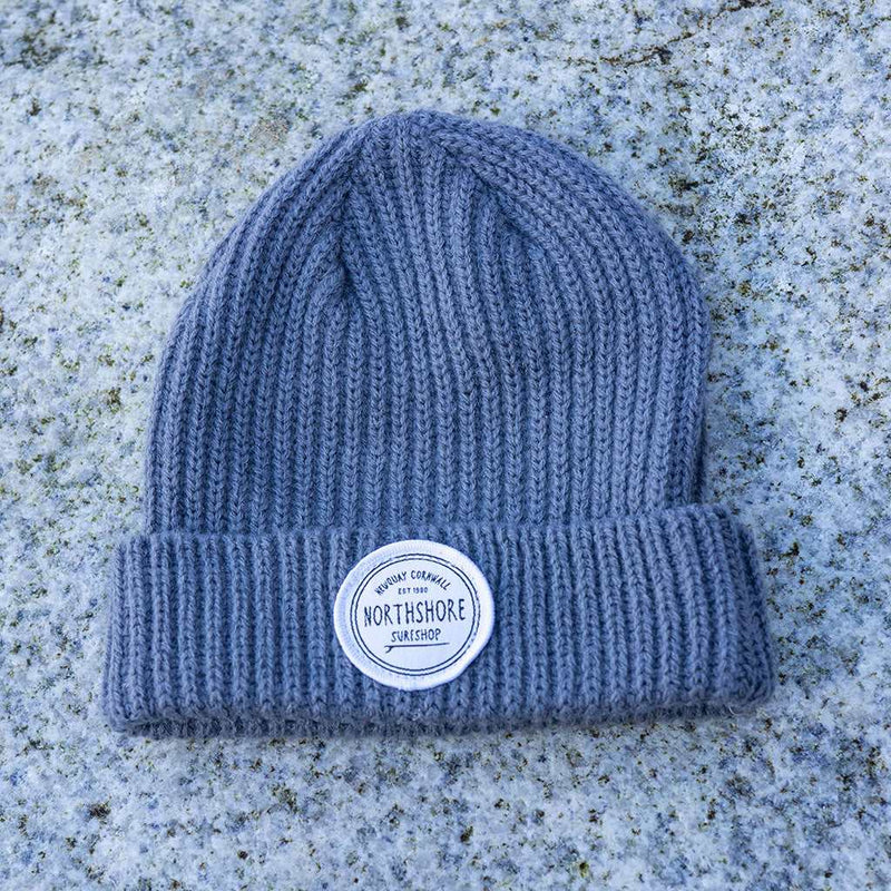 Classic Logo Fisherman Beanie Grey | Northshore Surf Shop | Beanie - Northshore Newquay - Surf/Skate Shop
