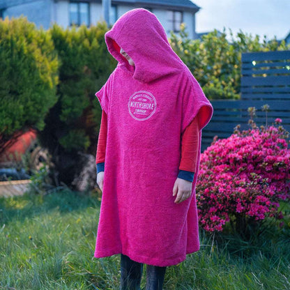 Kids Towelling Changing Robe | Age 9 - 12 Pink | Northshore Surf Shop | Changing Robe