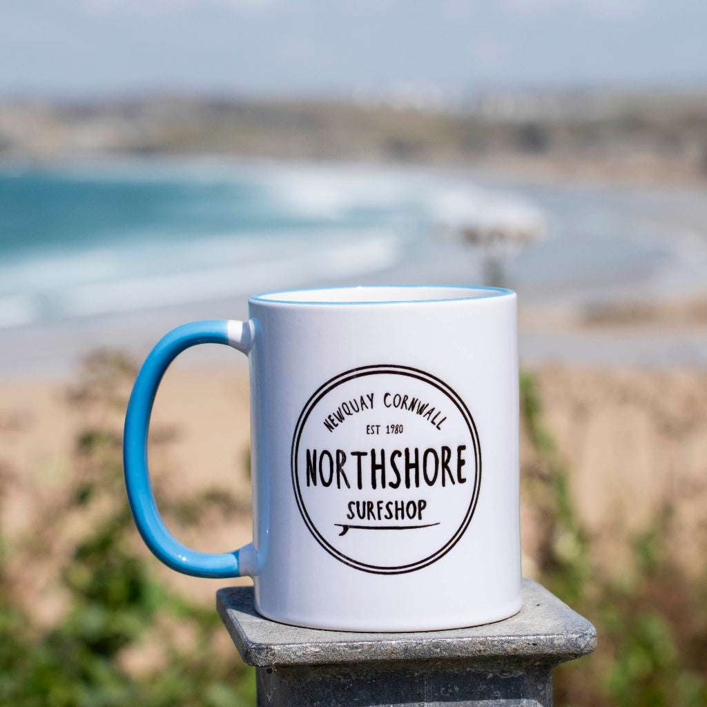 Classic Logo Gloss Mug Sky Blue | Northshore Surf Shop | Coffee Cup - Northshore Newquay - Surf/Skate