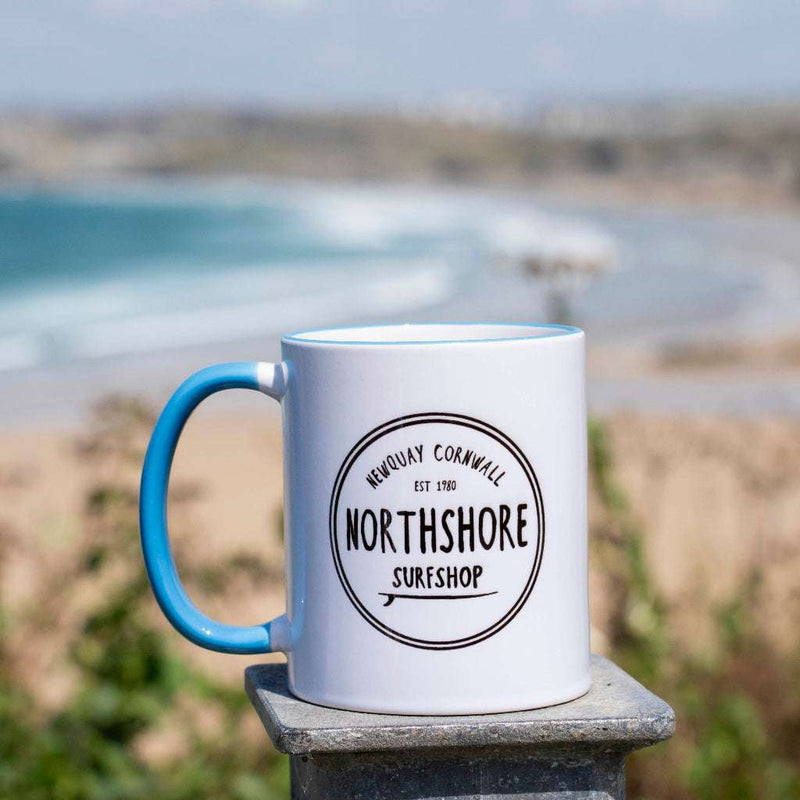 Classic Logo Gloss Mug Sky Blue | Northshore Surf Shop | Coffee Cup - Northshore Newquay - Surf/Skate Shop