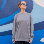 Northshore Checkered Crew- Washed Grey | Northshore Surf Shop | - Northshore Newquay - Surf/Skate Shop