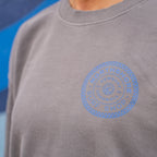 Northshore Checkered Crew- Washed Grey