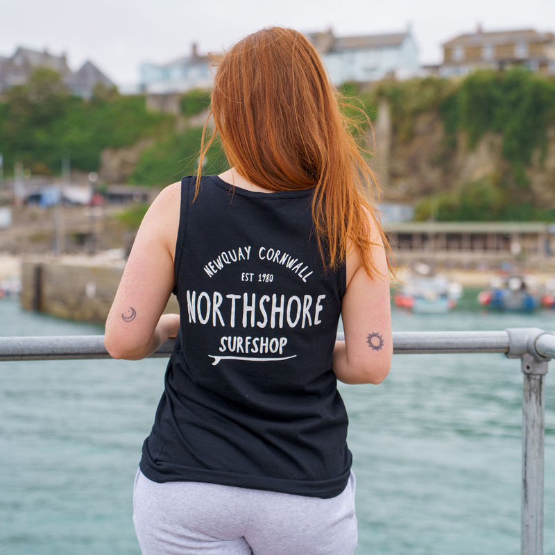 Classic Logo Vest | Black | Northshore Surf Shop | Vest - Northshore Newquay - Surf/Skate Shop