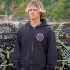 Northshore Checkered Heavy Weight Zip Hood - Black | Northshore Surf Shop | Hooded Sweatshirt - Northshore Newquay - Surf/Skate Shop