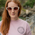 Northshore Women's Checkered logo T-Shirt-Miami Pink | Northshore Surf Shop | - Northshore Newquay - Surf/Skate Shop