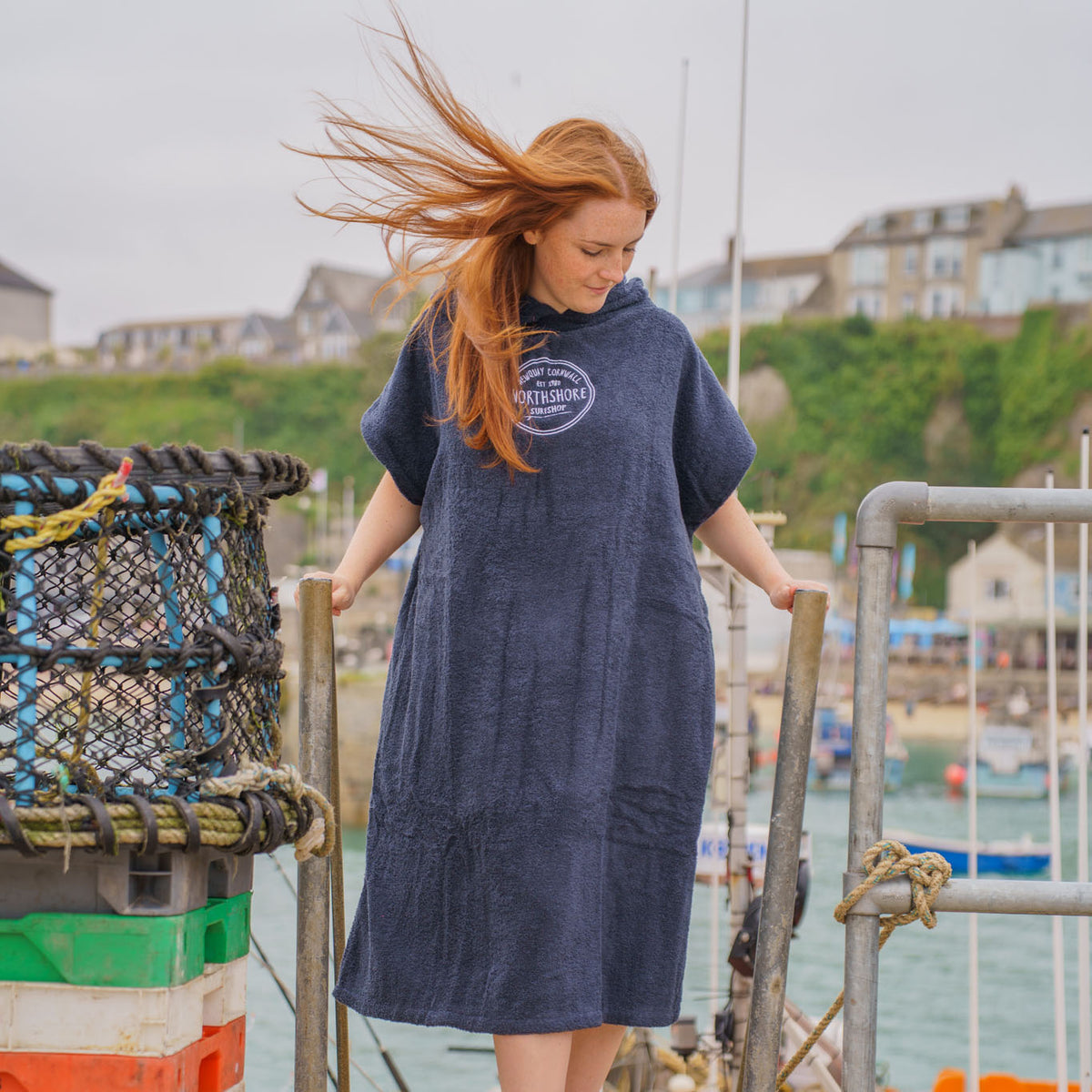Northshore Towelling Change Robe Navy | Northshore Surf Shop | Changing Robe - Northshore Newquay - Surf/Skate Shop