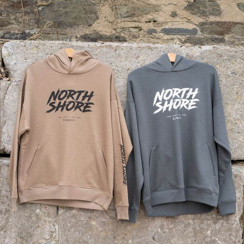 80's Logo Hoodie | Driftwood | Northshore Surf Shop | Hoody - Northshore Newquay - Surf/Skate Shop