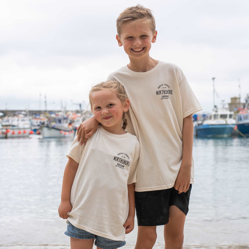 Kids Classic Logo Tee | Natural | Northshore Surf Shop | Kids Clothing - Northshore Newquay - Surf/Skate Shop