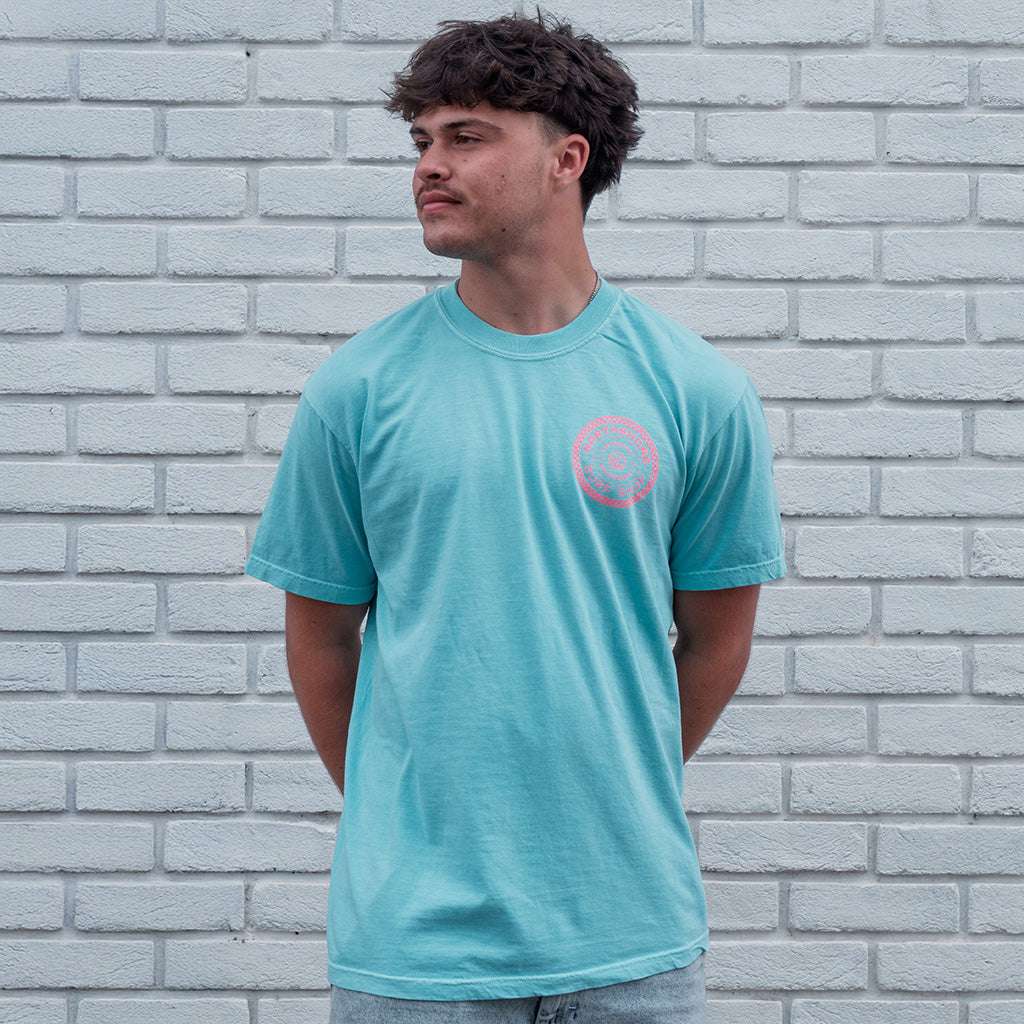 Checkered T-Shirt - Chalky Mint | Northshore Surf Shop | T Shirt - Northshore Newquay - Surf/Skate Shop